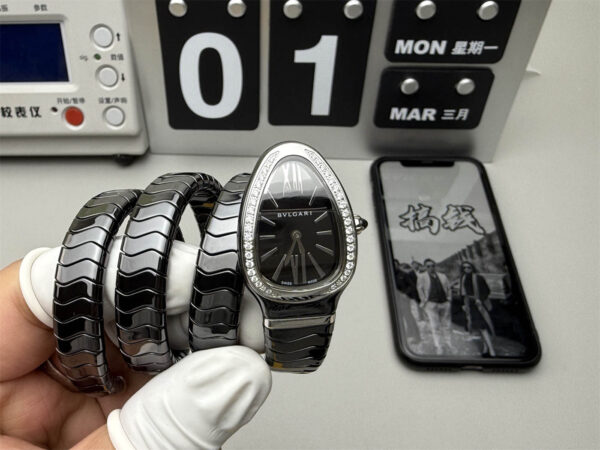 Bvlgari Serpenti 102803 Black Dial Super Clone