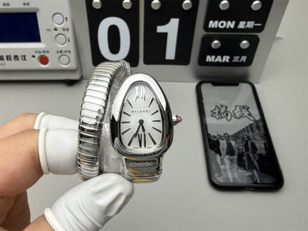 Bvlgari Serpenti 101828 White Dial 35mm 1:1 Super Clone
