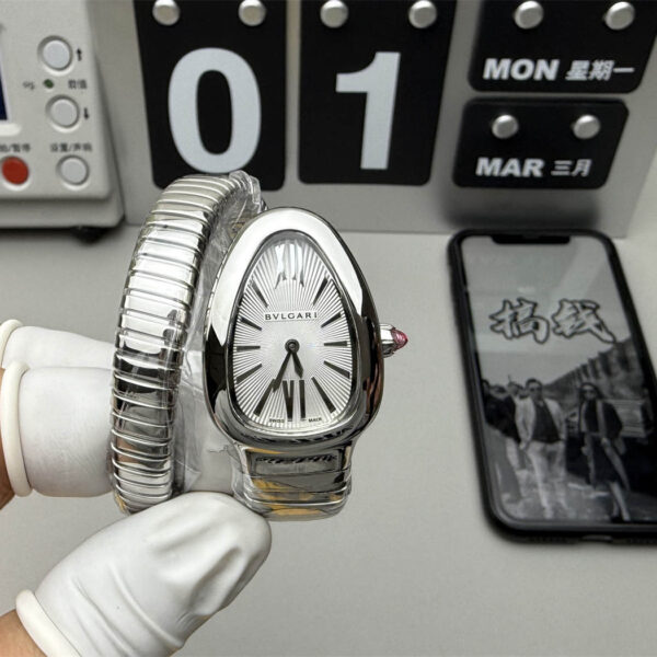 Bvlgari Serpenti 101828 White Dial 35mm 1:1 Super Clone