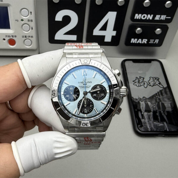 Breitling Chronomat Blue Dial 42mm Super Clone