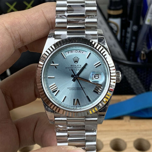 Rolex Day-Date VS Factory 40mm Ice Blue Dial Top Clone
