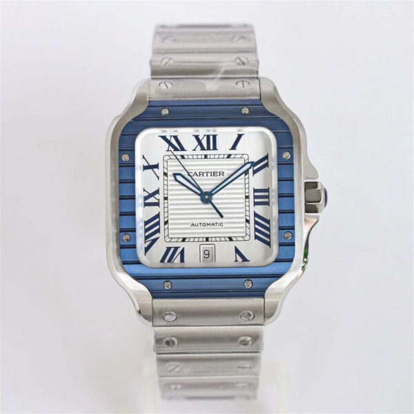 Cartier Santos Silver Dial 39.8mm GF Factory