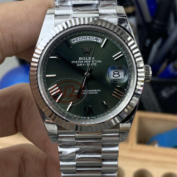 Rolex Day-Date 228239-0033 Olive Green Dial VS Factory 1:1 Super Clone