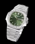3K Factory Patek Philippe Nautilus Olive Green Dial 40mm - Image 5