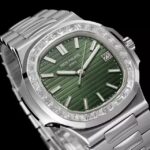 3K Factory Patek Philippe Nautilus Olive Green Dial 40mm - Image 4