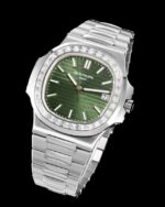 3K Factory Patek Philippe Nautilus Olive Green Dial 40mm - Image 3