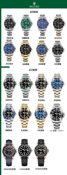VS Factory TAG Heuer Rolex Panerai Series