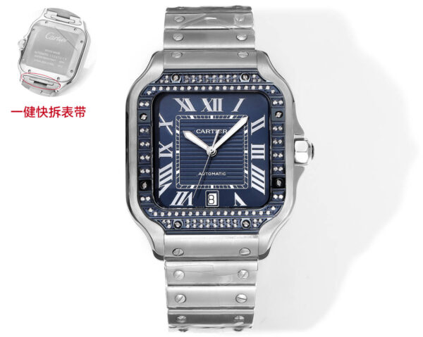 AF Factory Cartier Santos 39.8mm Men's