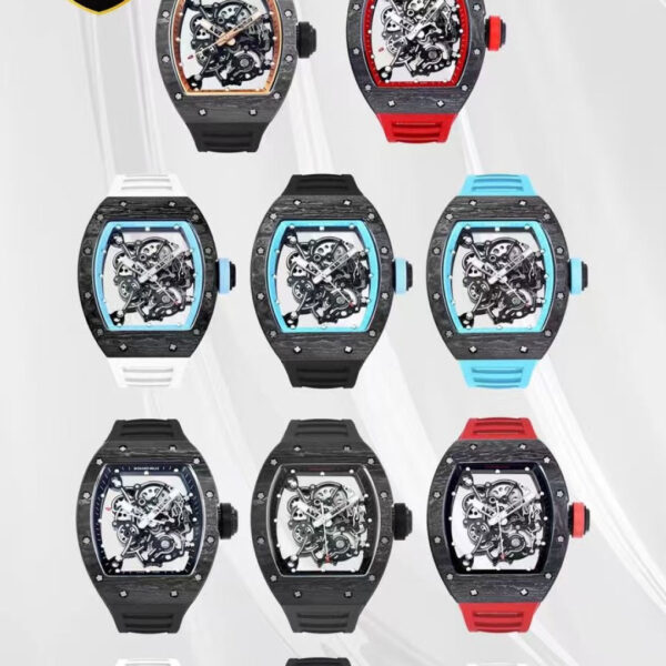 Richard Mille Black Dial 70mm -NEW NTPT Carbon Fibre