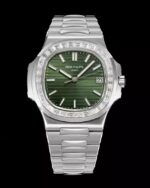 3K Factory Patek Philippe Nautilus Olive Green Dial 40mm