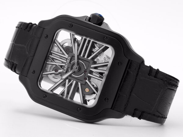 TW Factory Cartier Santos Black Dial 39.8mm