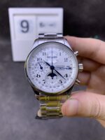 Longines 42mm Moonphase Steel Bracelet Shipping
