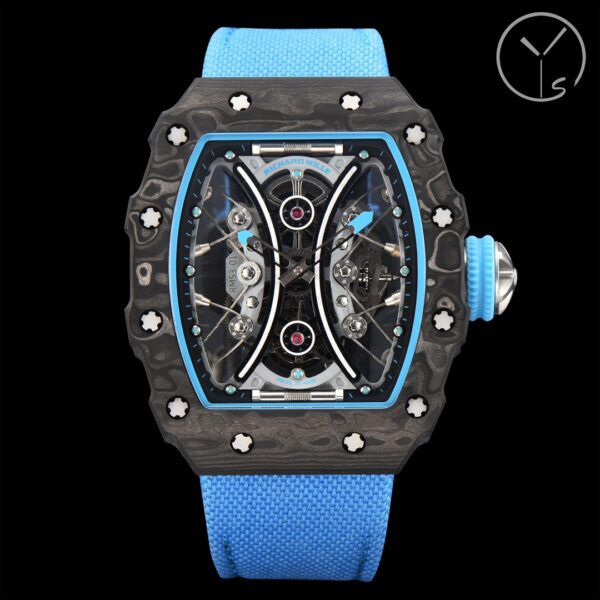 Richard Mille Blue Dial 16mm Upgraded Version RM53-01 Tourbillon