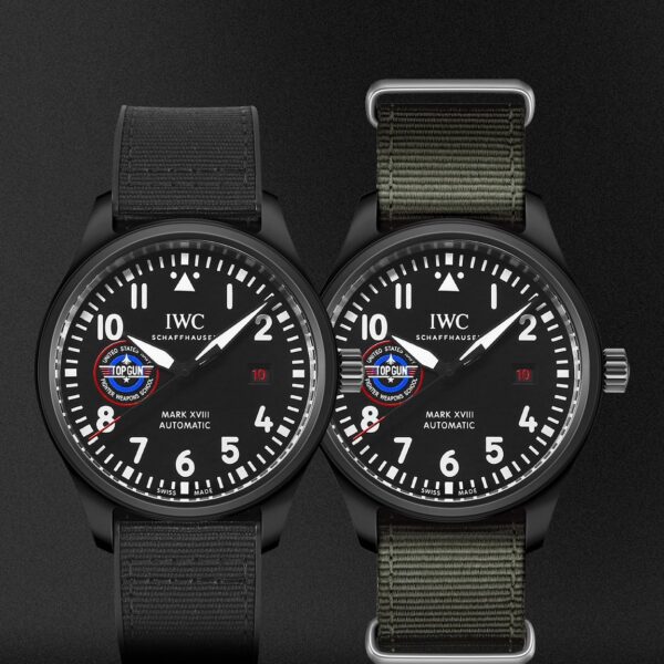 IWC Black Dial 11.4mm IWCTOP GUN Series M+V2