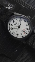 IWC Black Dial IWCA Bracelet Bracelet. Limited - Image 4
