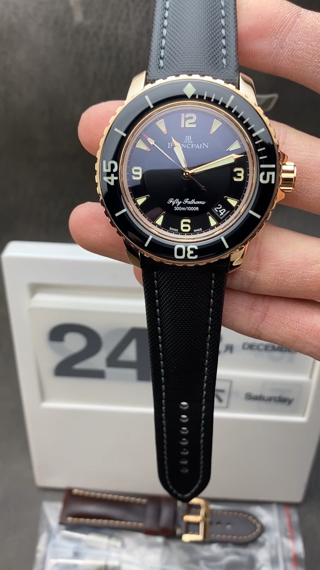 i1703518311_6871_0 ZF Factory Blancpain Rose Gold Shipping - Image 1