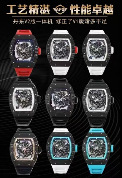 APS Factory Richard Mille Grey Dial RM055 Carbon Fibre Highest