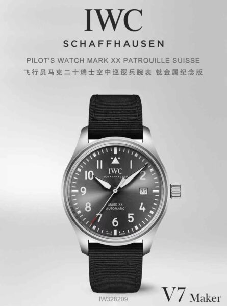 V7 Factory IWC Pilot Grey Dial 40mm
