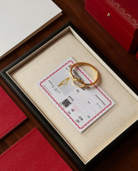 Cartier 18.7mm Series Baignoire Wearing Channel