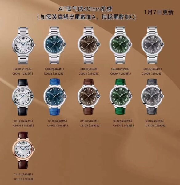 AF Factory Cartier Ballon Bleu 40mm