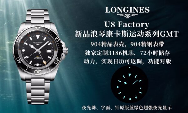 Longines HydroConquest Black Dial 41mm