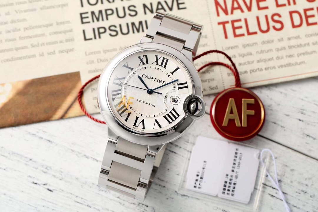 i1737701341714_8336_0_0 AF Factory Cartier Ballon Bleu Black Dial 40mm - Image 1