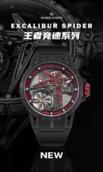 Roger Dubuis Black Dial -NEW Carbon Tourbillon Red - Image 3