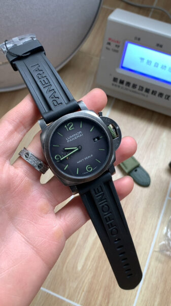 VS Factory Panerai Black Dial 44mm PAM1412 eSteelTM Brown Case