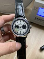 Breitling Panda Dial Chronograph Leather Strap Shipping