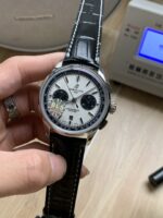 Breitling Panda Dial Chronograph Leather Strap Shipping - Image 2