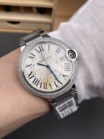 Cartier 42mm Diamond Bezel Shipping - Image 9