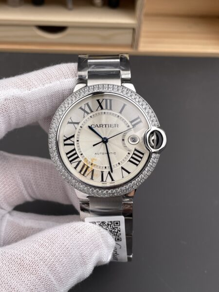 Cartier 42mm Diamond Bezel Shipping