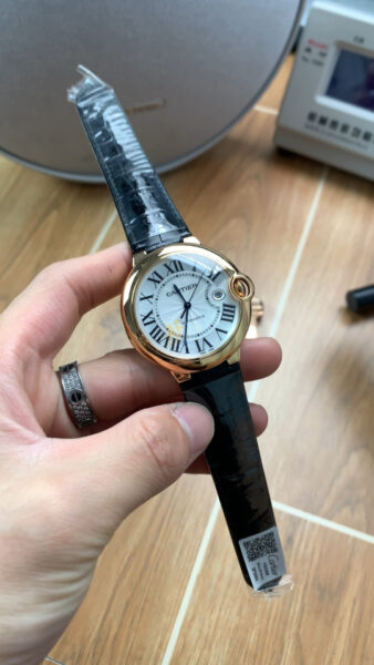 AF Factory Cartier 42mm Rose Gold Leather Strap