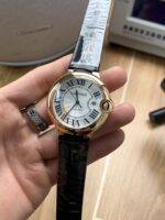 Cartier 42mm Rose Gold Leather Strap - Image 2