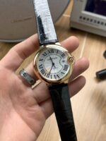 Cartier 42mm Rose Gold Leather Strap - Image 3