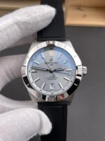 Breitling Ice Blue Dial GMT Rubber Strap Shipping - Image 3
