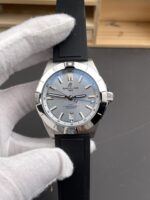 Breitling Ice Blue Dial GMT Rubber Strap Shipping