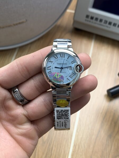 Cartier Ballon Bleu Ice Blue Dial 33mm
