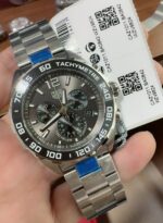 TAG Heuer Grey Dial Quartz Chronograph Ceramic Bezel - Image 4