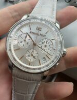 APS Factory Audemars Piguet Series Chronograph Silver Leather - Image 4