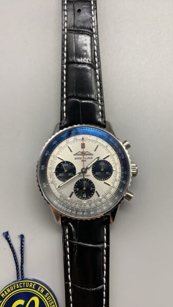 Breitling Panda Dial BLS Chronograph B01 Leather