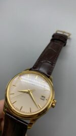 3K Factory Patek Philippe Yellow Gold Leather Strap - Image 4