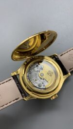 3K Factory Patek Philippe Yellow Gold Leather Strap - Image 8