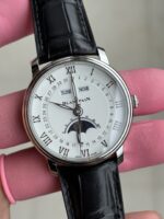 Blancpain White Dial 40mm Moonphase Roman Numerals Case - Image 5