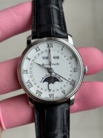 Blancpain White Dial 40mm Moonphase Roman Numerals Case