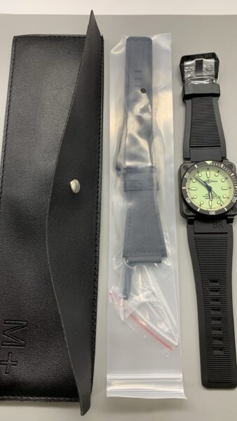 Bell & Ross 42mm Ceramic Rubber Strap Shipping