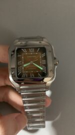 BV Factory Cartier Santos Brown Dial 35mm - Image 9