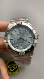 Breitling Ice Blue Dial 40mm BLS Mechanical Chronograph GMT - Image 2