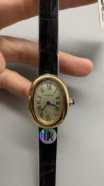 Cartier Solid Gold Leather Strap
