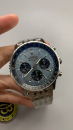 Breitling Ice Blue Dial Bls Chronograph k1s6 - Image 2
